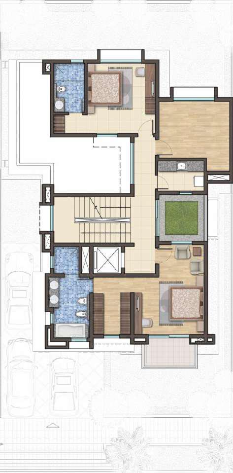 SOBHA International City 4 BHK Floor Plan